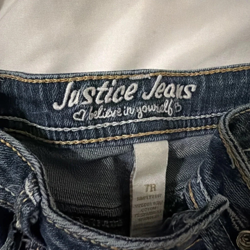 Justice Jeans Girls Size 7R Blue Jeans